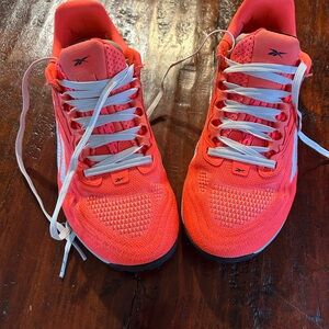Reebok Women's Bright orange Athletic Shoes size 6.5 NANO